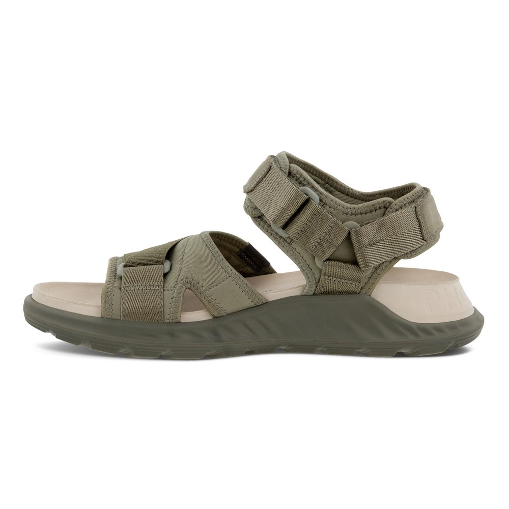 Sandalias Hombre - ECCO Exowrap 3S Velcro - Verde Oliva - ORX781564